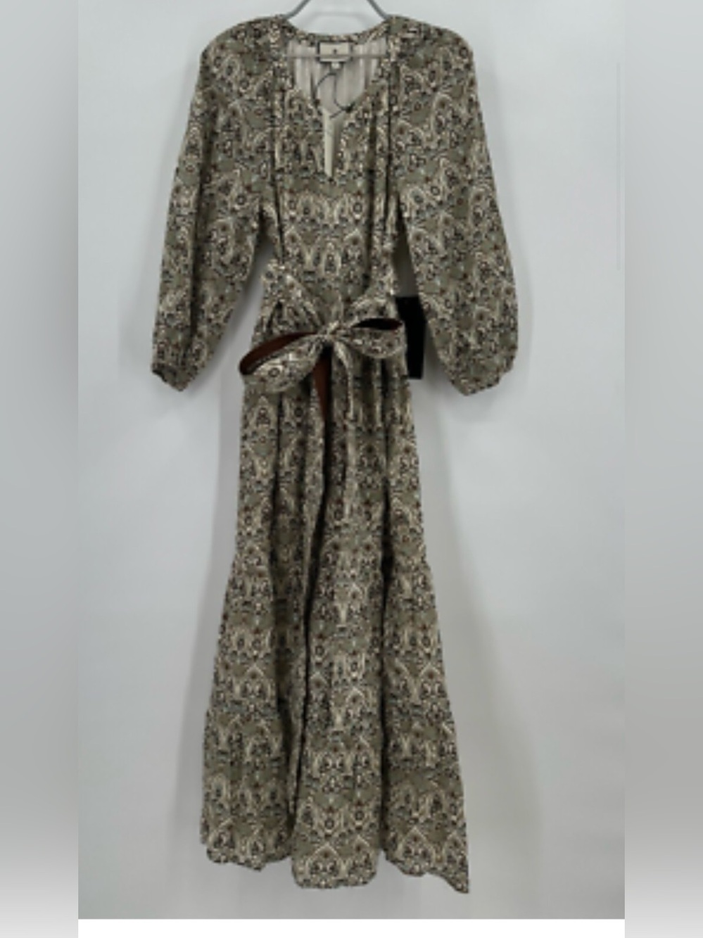 Tuckernuck Sicilian stained glass maxi dress with belt